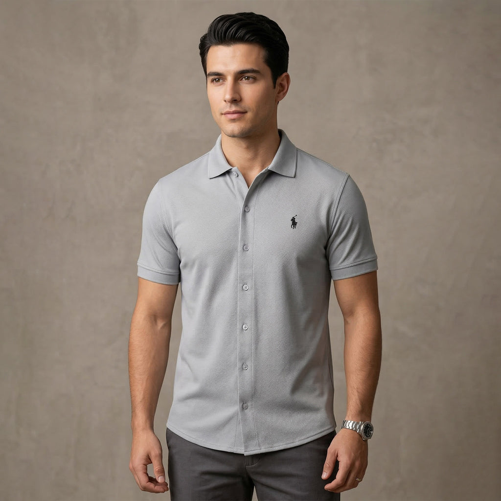 Zorvex Light-Grey Polo